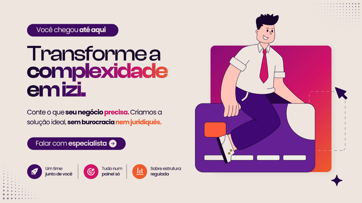 Embarque finanças com a sua marca. Fale com o time da Be.izi